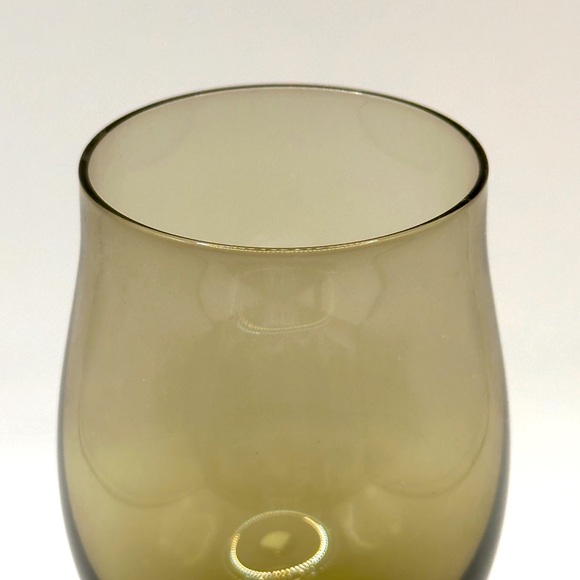 Sasaki Coronation Smoky Gray Footed Twisted Stem Juice Wine Glasses, set of 3 - Picture 5 of 5